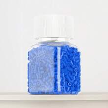 1100pcs/Set Blue Series Refill Melty Beads, DIY Pendant Decoration Keychain Bag Charm, Craft Making Material, Birthday, Graduation, Valentine's Day, Party Gift, 2.6mm Assorted Color Melty Beads Refill - 2.6mm Puzzle Beads - View 24