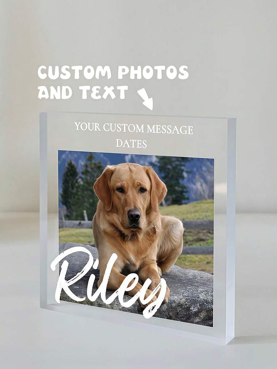 Customized Pet Memorial Gift - Dog Memorial & Pet Loss Comfort Gift, Pet Photo Frame (Suitable For Valentine's Day) - Multicolor - View 1