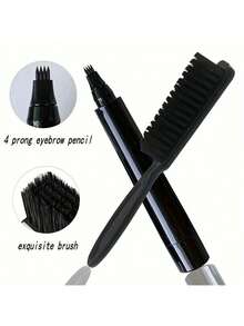 Beard Pencil Filler Kit - Waterproof, Long-Lasting, Natural Makeup Beard Pen With 4-Tip Design, Beard Brush, And Alcohol-Free Formula - Perfect Fathers Day Gift For Men - Multicolor - View 3