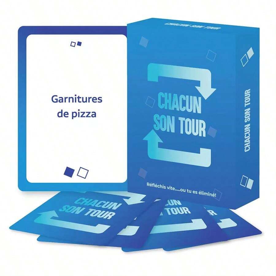 1 Box 55 French Version Board Game Cards, Family Or Friend Gathering Card Game, Keep A Relaxed And Pleasant Atmosphere, Bring People Closer. Suitable For Family Gatherings, Friend Gatherings, Dates And Special Occasions, Cardboard Design, Reusable, Suitable For 3 Or More Players To Participate In The Game. Suitable For Dinner, Dates, Parties And Special Occasions. Can Be Used As Christmas Or Valentine's Day Gifts. - Multicolor - View 1