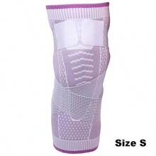 1pc Unisex Basic Compression Knee Support Brace, Suitable For Fitness, Running, Gym, Weightlifting And Other Scenarios - Purple - View 11