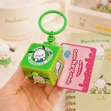 MINISO Sanrio My Melody 可愛盒裝鑰匙圈，可愛角色迷你公仔包飾吊飾，翻蓋設計附鑰匙環，後背包手提包配件，返校禮物 - 樣式 1 - 查看 6