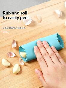 Garlic Peeling Tool, Garlic Peeler, Kitchen Manual Garlic Head And Clove Peeler, Silicone Peeler - Multicolor - View 3