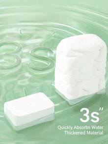 Asciugamani compressi monouso portatili, adatti per viaggi e trasferte di lavoro, confezionati singolarmente, asciugamani compressi monouso portatili, 7 pezzi/confezione, 14 pezzi/confezione, 50 pezzi/confezione - Bianco - Visualizzare 5