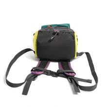Mochila de viaje y senderismo para exteriores, ligera, impermeable, con diseño de bloques de color, unisex, casual, deportiva y funcional - Verde - Ver 3