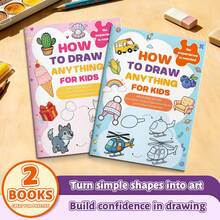 A Book About How To Draw Anything For Kids – Step By Step Drawing Book, Easy Sketch Guide For Beginners, Animals Objects Cartoon Drawing Practice Workbook For Boys And Girls Back To School - Drawing Book - View 14