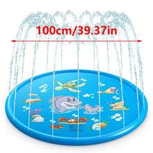 This Extra Large Luxury Outdoor Toy Measures 100cm/39.37 Inches. This Summer Yard Water Toy Is Both A Portable Swimming Pool And Includes An A To Z Alphabet Learning Toy As Well As A Water Spray Mat. - Multicolor - View 12