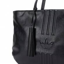 Adidas NEWY MKF 女士休闲托特包，简约单肩包，通勤旅行两相宜 - 黑色 - 查看 5