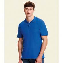 Fruit Of The Loom Mens Original Polo Shirt - Royal Blue - View 2