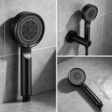 1pc High Pressure Shower Head: 5 Spray Modes, Powerful Bathroom Shower Head With Strong Spray, Small Silicone Nozzles, Universal For High And Low Water Flow - Wall-Mounted, Plastic, Round Design - Single Shower - View 2