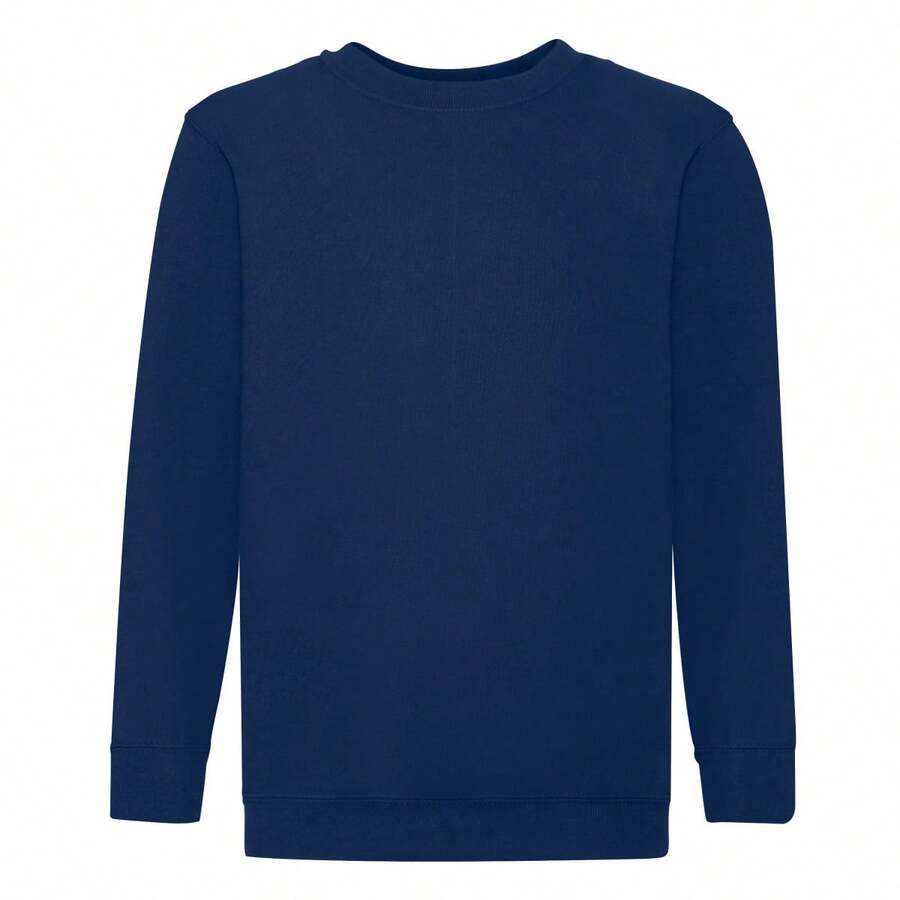 Fruit Of The Loom Childrens Unisex Set In Sleeve Sweatshirt (Pack Of 2) - Navy - View 1