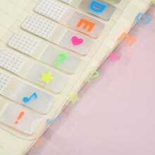 1pc/2pcs Alphabet Number Index Tabs,Transparent Honeycomb Texture Self-Adhesive Page Marker Stickers For Notebook Filing,Student Book Indexing & Adult Office Document Sorting,Ideal For Back To School Stationery School Supplies - one-size - View 6