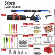 Lure Fishing Rod Complete Set With Reel, Fishing Line, Lures And Accessories, Fishing Lure Set 54pcs, Suitable For All Water Layers, Can Be Used In Freshwater And Saltwater, Fishing Gift For Men - Set Fourteen - View 3