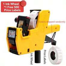Single Line 8-Digit EOS 5500 Price Labeling Machine With Protective Cover, Supports English Coding, Lightweight And Easy To Operate, Suitable For Price Labels, Product Labels And Shelf Pricing, Durable And Practical, Suitable For Retail Stores, Supermarkets And Shops - Yellow - View 14