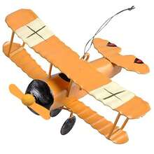 1pc Vintage Metal Airplane Model: Retro Iron Glider And Biplane Decorative Ornament, Airplane Model, Christmas Decor, Home Decor, Wall Hanging, Desktop Accessory, Creative Mini Toy Suitable For Teenagers - Multicolor - View 12