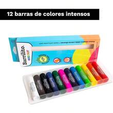 Barrilito Pintura Témpera Sólida 12 Colores Intensos. TEM0590 - Multicolor - Ver 2