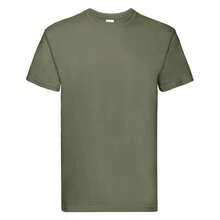 Fruit Of The Loom Mens Super Premium T-Shirt - Classic Olive - View 1