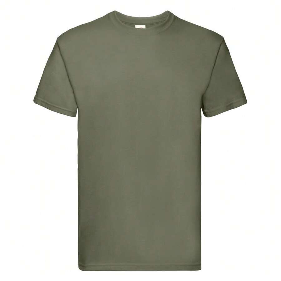 Fruit Of The Loom Mens Super Premium T-Shirt - Classic Olive - View 1