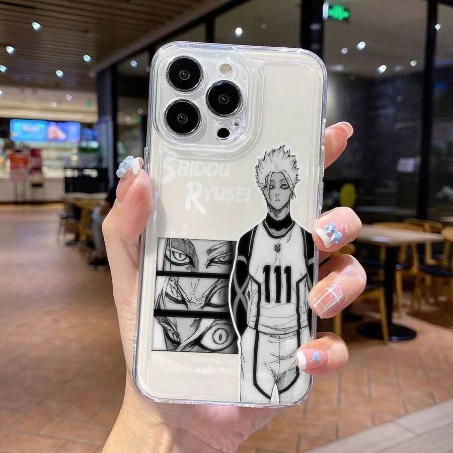 Funda para Teléfono: Funda Transparente Suave con Personajes de Anime Populares Shidou y Ryuusei Compatible con Apple 17 Air 16 16e 15 14 13 12 Mini 11 Pro Max X XR XS Max 8 7 Plus - Color mixto 1 - Ver 1