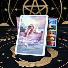 Mermaid Oracle Cards, 45 English Cards, Beautiful Mermaid Art Illustration Design, Used For Fortune Telling, Mystical Guidance And Spiritual Insight - Tarot Card Reading Game With Artistic Imagery - Multicolor - View 1
