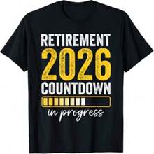 Camiseta con cuenta regresiva para la jubilación 2026 - Negro - Ver 1