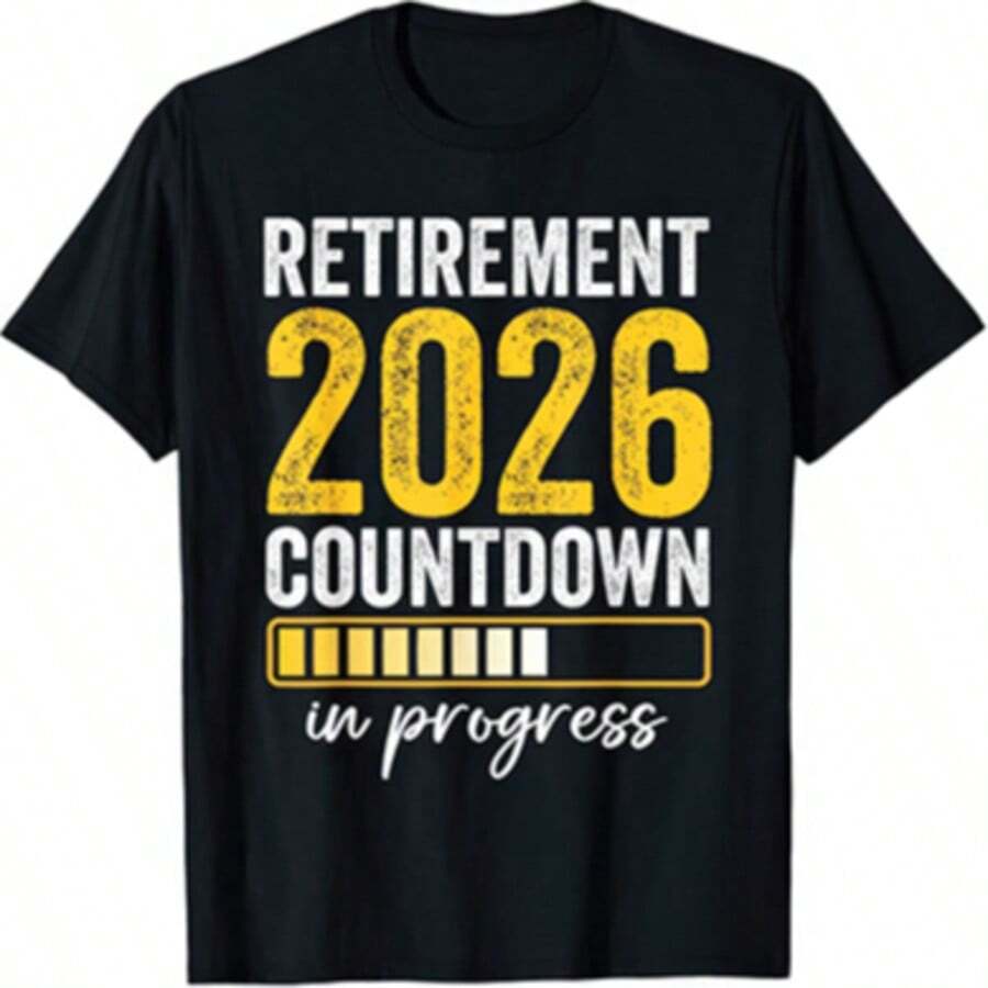 Camiseta con cuenta regresiva para la jubilación 2026 - Negro - Ver 1