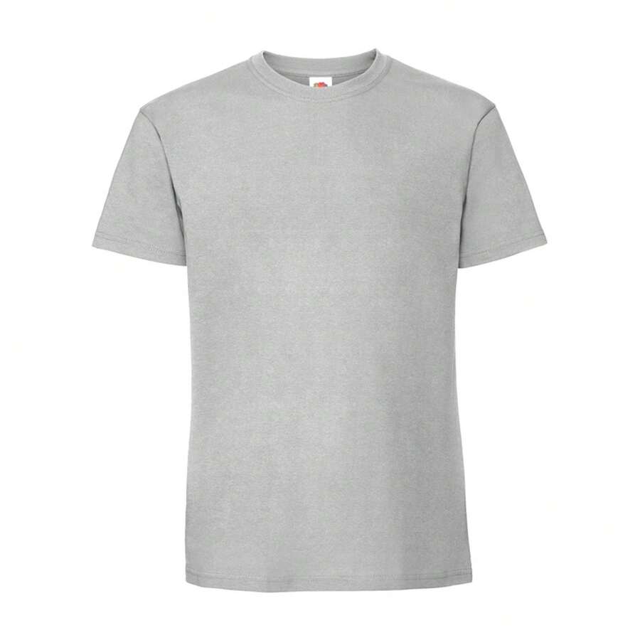 Fruit Of The Loom Mens Iconic Premium Ringspun Cotton T-Shirt - Zinc - View 1