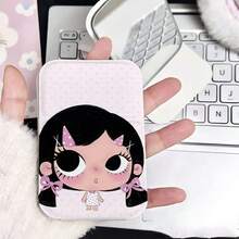 Big Eye Girl Mirror Cute Peripheral Folding Mirror Makeup Mirror Student Abstract Desktop Portable Carry-On Vanity Mirror - Multicolor - View 1