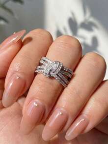 1pc Size S Multi-Layer Bow Ring, Exquisite Women's Jewelry Gift, Suitable For Prom, Party, Birthday, Date Or Daily Wear - Butterfly Ring - View 2