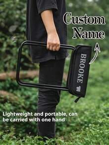 Customizable Folding Travel Chair, Fishing Folding Chair, Sturdy Seat, Perfect For Camping, Fishing And Outdoor Use, Stable Without Wobbling, Camping Chair, Portable Design, Camping Equipment, Portable Seat, Space-Saving Furniture, Lightweight Structure, Outdoor Adventure Enthusiasts - Multicolor - View 6