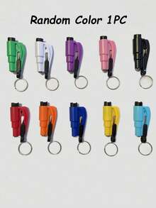 1 pieza Martillo de multifuncional para automóvil, incluye funciones de rompedor de ventanas y cortador de cinturón de , para escape de emergencia, esencial portátil para estudiantes de vuelta a la escuela - A - Ver 12