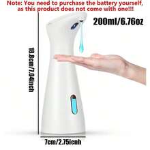 1個 400ML/200ML 桌面式皂液器 家用智慧紅外線感應自動皂盒 可用於分發洗髮精、沐浴露、洗手液、清潔劑 易於安裝 易於清潔 易於使用 適用於廚房、浴室、餐廳 送給朋友的絕佳禮物 (注意：本產品不含電池，您需要自行購買電池並在使用前安裝！！) - 彩色 - 查看 14