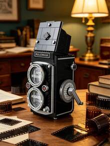 Luxury Camera Mini Building Block Set, An Extremely Interesting DIY Assembly Toy That Can Effectively Relieve Daily Stress And Add Fun To Leisure Time, A Creative Couple Activity And Puzzle Game, This Vintage Camera Model Provides A Stress-Relieving Construction Process And Can Also Serve As An Eye-Catching Bedroom Decor, Suitable For Solo Relaxation Or Couple Interaction, A Thoughtful Personalized Gift That Combines Luxury Design, Satisfying Play Experience And Stress Relief - Multiple Colors - View 7