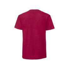 Fruit Of The Loom Mens Iconic Premium Ringspun Cotton T-Shirt - Cranberry - View 2