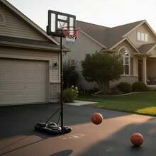 [Free Shipping] Height Adjustable Portable Shatterproof Backboard Basketball Hoop With 2 Nets-XY571859 - FXCUJSY0XKZDA0 - View 3