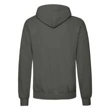 Fruit Of The Loom Unisex Adults Classic Hooded Sweatshirt - Light Graphite - View 2