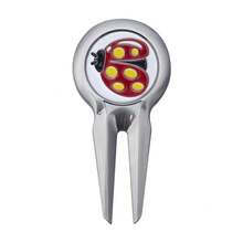 Metal Golf Divot Tool With Ball Marker & Bottle Opener, Enamel Drip Finish Turf Repair Accessory - 2 - View 8