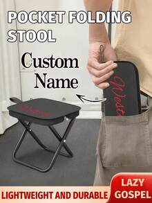 Customizable Folding Travel Chair, Fishing Folding Chair, Sturdy Seat, Perfect For Camping, Fishing And Outdoor Use, Stable Without Wobbling, Camping Chair, Portable Design, Camping Equipment, Portable Seat, Space-Saving Furniture, Lightweight Structure, Outdoor Adventure Enthusiasts - Multicolor - View 2