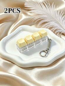 Stress Relief Keyboard Keychain, A Colorful Fidget Toy, Effectively Relieves Stress, Using Bright Macaron Color Scheme. The Appearance, Color And Design Are Very Attractive, Making It A Perfect Party Favor, Gift And Gift For Friends. - Multiple Styles - View 15