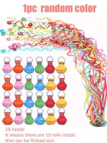 1/10pcs Handmade Toss Meteor Confetti Lights, Wedding Party Handmade Toss Silk Confetti Paper, Hassle-Free Party Magic Paper, Suitable For Proposal, Wedding, Create Joyful Atmosphere, Essential For Holiday Party, Graduation Season, Carnival Party - Multicolor - View 6