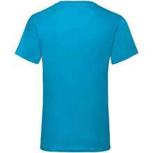 Fruit Of The Loom Mens Value V Neck T-Shirt - Azure - View 2