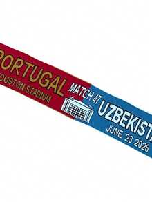 Exclusiva! Bufanda Portugal vs Uzbekistan 23 Jun 2026 Houston - Multicolor - Ver 2