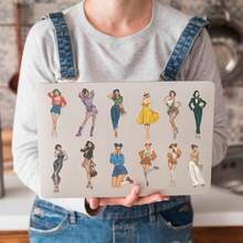 50pcs Fashion Girl Stickers For Scrapbook, Phone Case, Notebook, Diary, Tablet, Planner, Suitcase, Guitar, Skateboard, Violin Decoration, Holiday Gift School Supplies - 1 Set/50 PCS - View 11