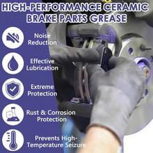Ceramic Brake Lubricant, Synthetic Formula For Long-Lasting Noise Reduction & Component Protection, 1 Oz - A - View 2