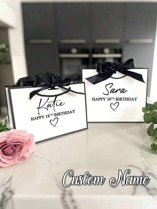 1 túi quà cưới tùy chỉnh, hộp quà phù dâu in tên cá nhân, quà tiệc cô dâu, túi quà sinh nhật tùy chỉnh, túi quà cưới, túi quà phù dâu, túi quà đính hôn, túi quà tiệc, túi quà ruy băng satin, túi quà tốt nghiệp, túi quà nhân viên, quà Valentine, sinh nhật, Halloween, phù hợp làm quà phù dâu, tiệc cưới, quà tặng lý tưởng cho túi quà tùy chỉnh