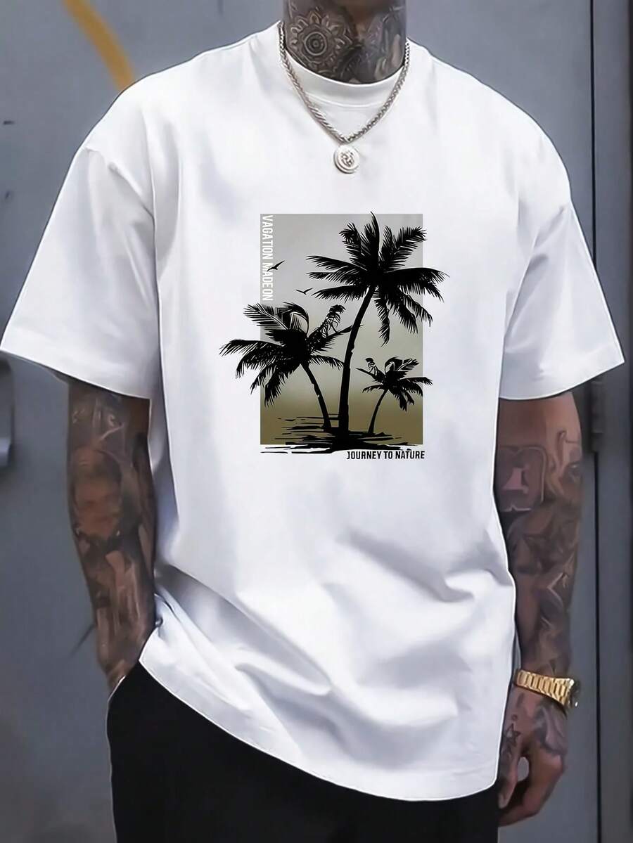 Men T-Shirts - 白色 - 查看 1