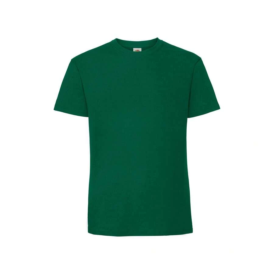 Fruit Of The Loom Mens Iconic Premium Ringspun Cotton T-Shirt - College Green - View 1