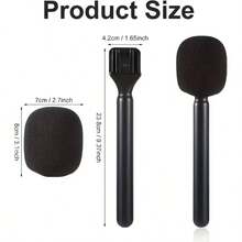 Microphone Handle Wireless Microphone Accessory Handheld Stick For Live Streaming, Video Recording, Outdoor Interview, Vlog, Podcast And News Reporting, Compatible With DJI Mic1/2, Rode Wireless GO II And Multiple Models Durable Wireless Microphone Holder Handle - one-size - View 3