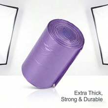 5 Rolls 100pcs Large Size Thickened Drawstring Trash Bags, High Toughness, Strong Load-Bearing, Durable And Sturdy, Suitable For Home, Kitchen, Office And Outdoor Cleaning - Multicolor - View 7