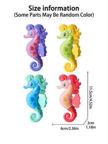 4pcs Kids Diving Toys, Underwater Diving Seahorse, Designed For Pool Play, Can Sink In Water For Kids To Dive And Pick Up, Develop Swimming Skills And Focus, Summer Swimming Diving Training Water Sports, Bright Colors, Water Game Training Gift For Boys And Girls, Popular Summer Water Game Toys - Multicolor - View 8